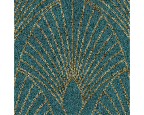 Nahaufnahme einer strukturierten Tapete mit Art-Déco-Muster