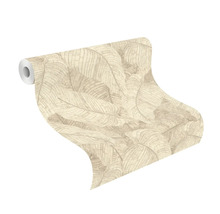 Rouleau de papier peint avec motif de feuilles pour la décoration murale