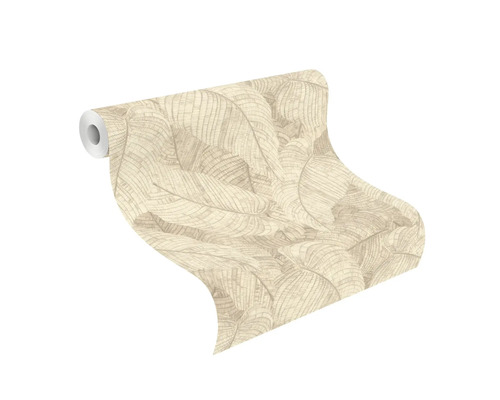 Rouleau de papier peint avec motif de feuilles pour la décoration murale