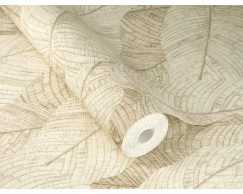 Rouleau de papier peint avec motif de feuilles