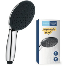 Douchette Grohe avec deux types de jet et emballage Quickfix