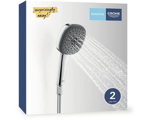 Grohe Handbrause im Karton mit zwei Strahlarten