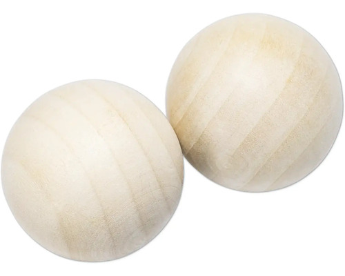 Deux boules en bois