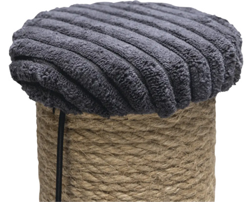 Arbre à chat avec revêtement en velours côtelé et sisal