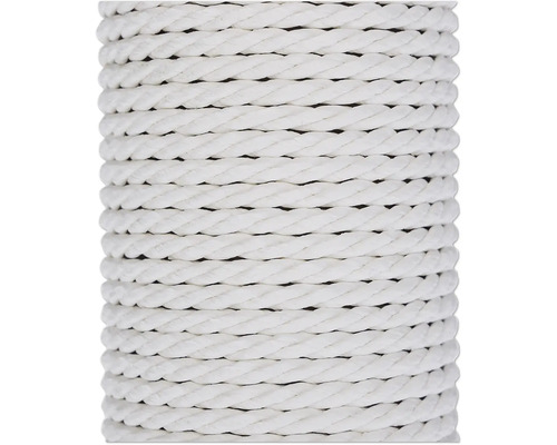 Bobine de corde en polypropylène torsadée blanche