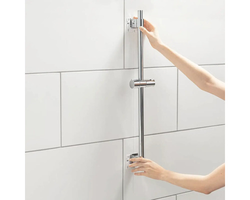 Duschstange zur Wandmontage mit verstellbarem Brausehalter