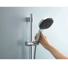 Barre de douche avec douchette à main et main