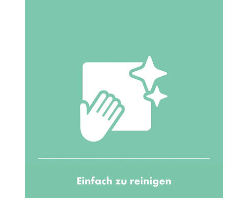 Symbol für einfache Reinigung