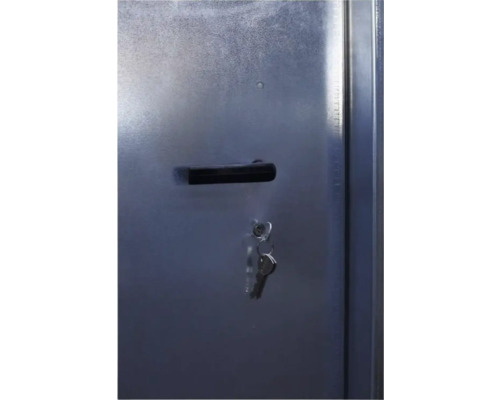 Porte d''armoire métallique avec poignée et clé