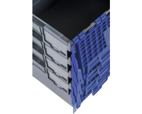 Caisses de rangement empilables en plastique