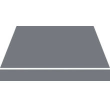 Illustration d''une forme trapézoïdale grise