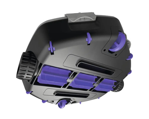 Vue de dessous du robot nettoyeur de piscine