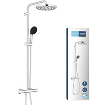 Système de douche Grohe avec douche de tête et douchette à main et emballage du produit