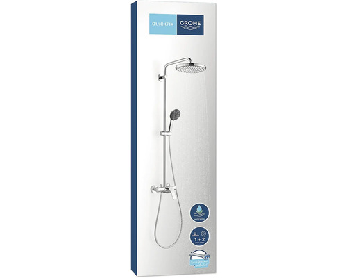 Grohe Quickfix Duschsystem mit Kopf- und Handbrause