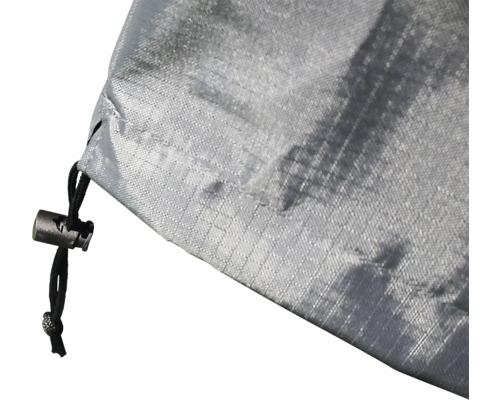 Sac de rangement gris avec cordon de serrage