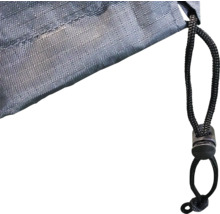 Vue détaillée d''une couverture textile avec cordon de serrage