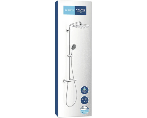 Système de douche Grohe Quickfix avec douche de tête et douchette à main