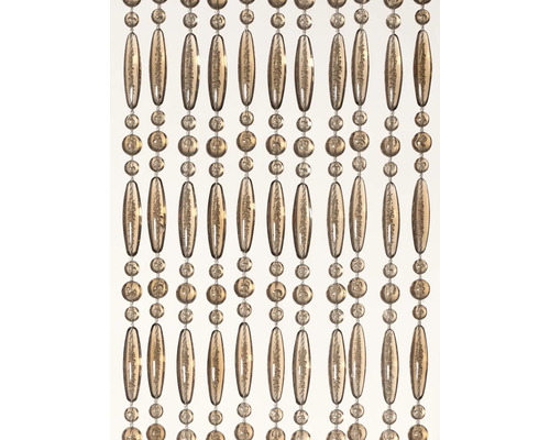 Rideau de perles décoratif avec des perles rondes et oblongues