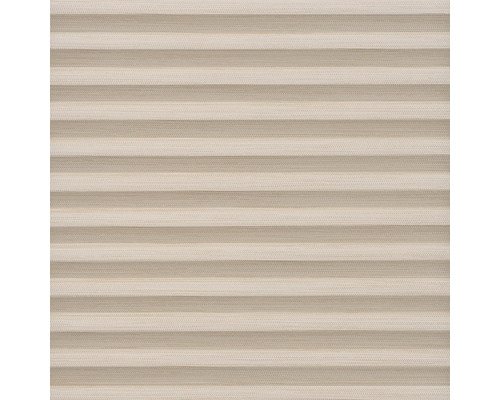 Nahaufnahme einer beiger Plissee-Jalousie