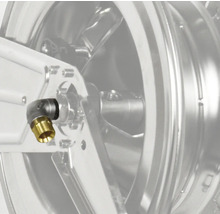 Adaptateur coudé pour raccordement d''eau sur le chariot d''arrosage
