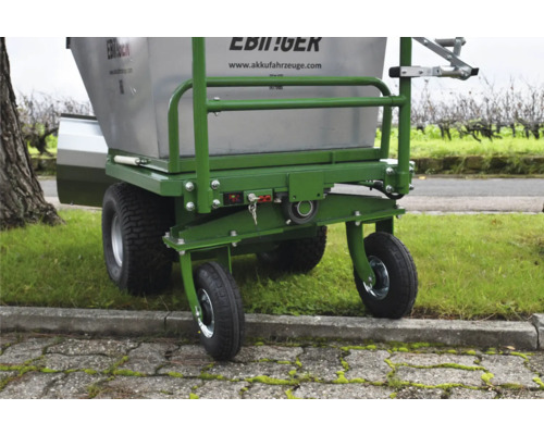 Chariot épandeur d''engrais Ebinger avec roues