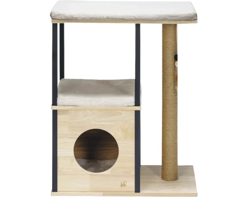 Arbre à chat avec surfaces de couchage, niche et griffoir