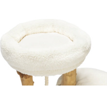 Katzenbaum mit Liegefläche aus Plüsch