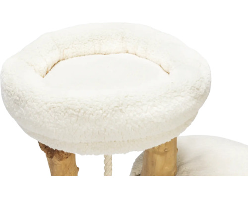 Arbre à chat avec surface de couchage en peluche