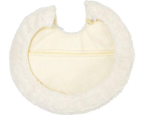 Coussin de siège de toilette avec revêtement en fourrure