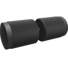 Bouton de porte noir avec moletage pour une meilleure prise en main