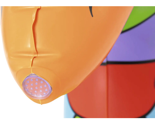 Detailansicht eines aufblasbaren Spielzeugs mit Lichtfunktion