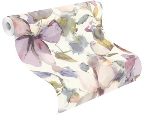 Rouleau de papier peint à motif floral