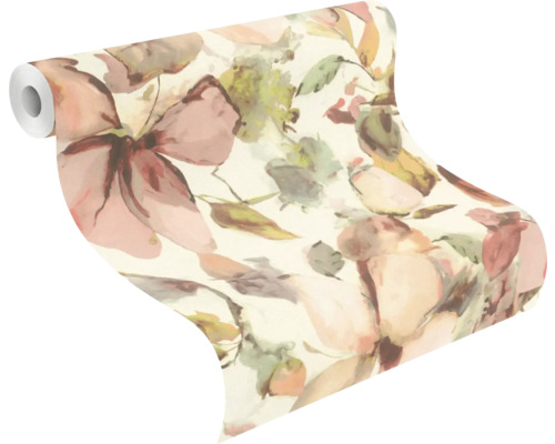 Tapetenrolle mit Blumenmuster