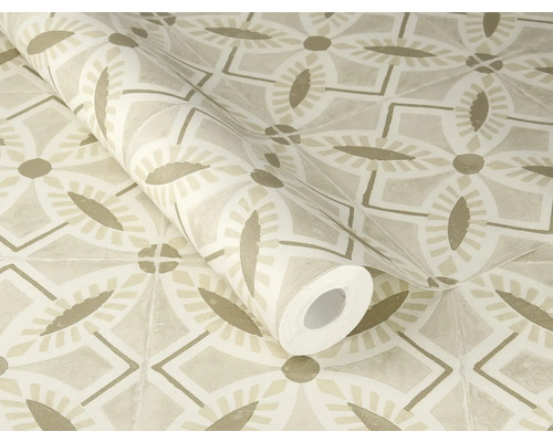Tapetenrolle mit geometrischem Muster