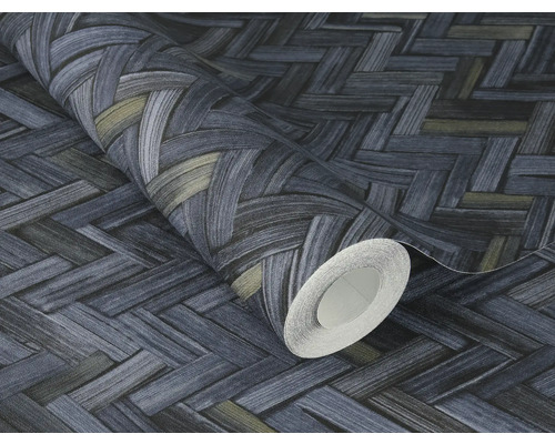 Rouleau de papier peint avec motif tressé