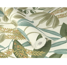 Rouleau de papier peint avec motif de feuilles