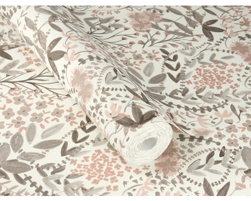 Rouleau de papier peint à motif floral