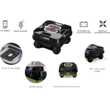 Tondeuse à gazon automatique avec ZCS Connect, Smart Assistant, écran tactile, batterie 10 Ah, réglage électrique de la hauteur de coupe, transmission intégrale à 360 degrés, contact de charge et détection d''obstacles à ultrasons