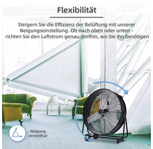 Ventilateur avec réglage d''inclinaison pour une efficacité de ventilation accrue