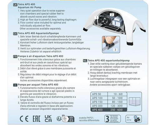 Tetra APS 400 Aquarienluftpumpe