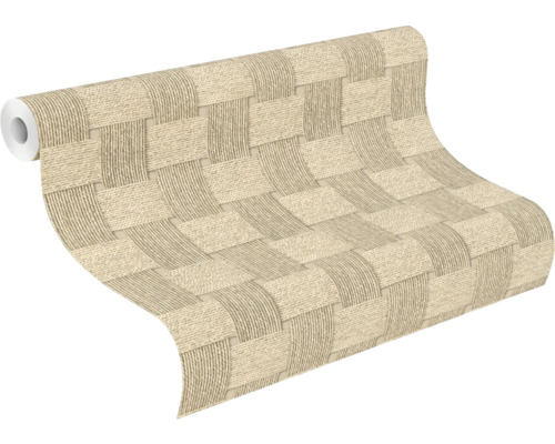 Rouleau de papier peint avec motif tressé