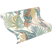 Rouleau de papier peint à feuilles tropicales