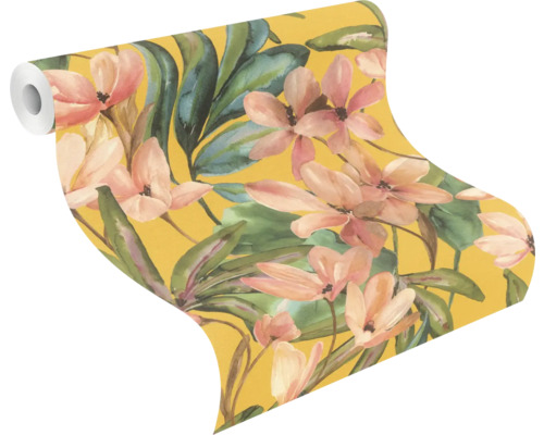 Tapetenrolle mit Blumenmuster