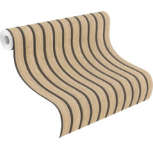Papier peint intissé autocollant 370102 Echo acoustique marron 6x0,53m