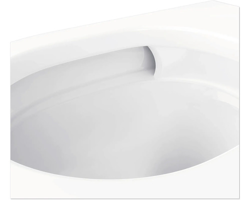 Detailansicht einer Keramik Toilette