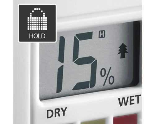 Affichage d''un hygromètre indiquant l''humidité en pourcentage