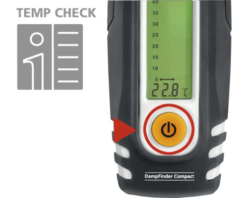 DampFinder Compact humidimètre avec affichage de la température