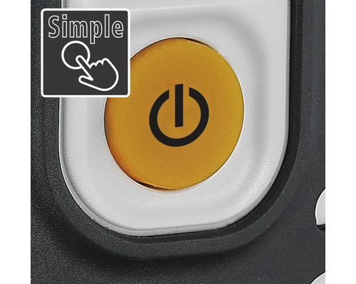 Bouton marche/arrêt jaune