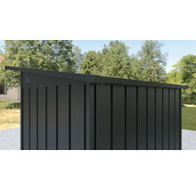 Armoire de jardin en métal avec structure à lamelles