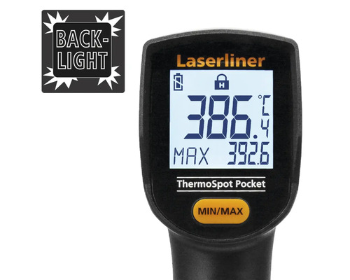 Thermomètre infrarouge Laserliner Thermospot Pocket avec éclairage d''écran